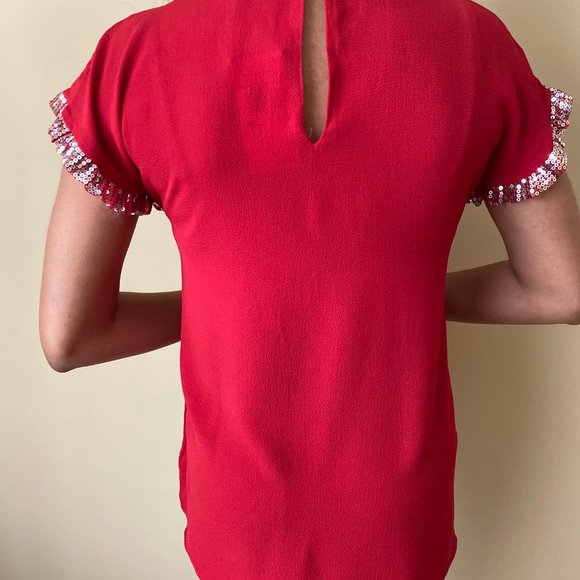 NWT Bling and Red Michael Kors Top/Blouse - Picture 2 of 3
